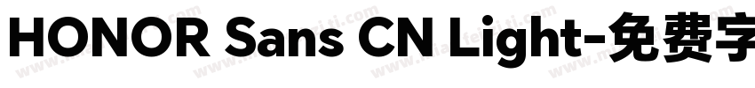 HONOR Sans CN Light字体转换